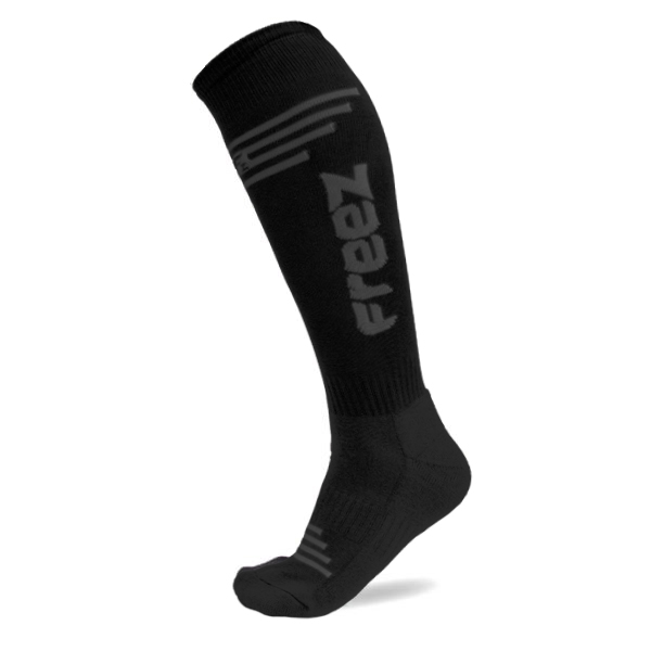 Sportovní podkolenky FREEZ QUEEN-2 LONG SOCKS BLACK-GREY